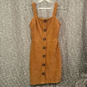 No Boundaries brown corduroy dress size small